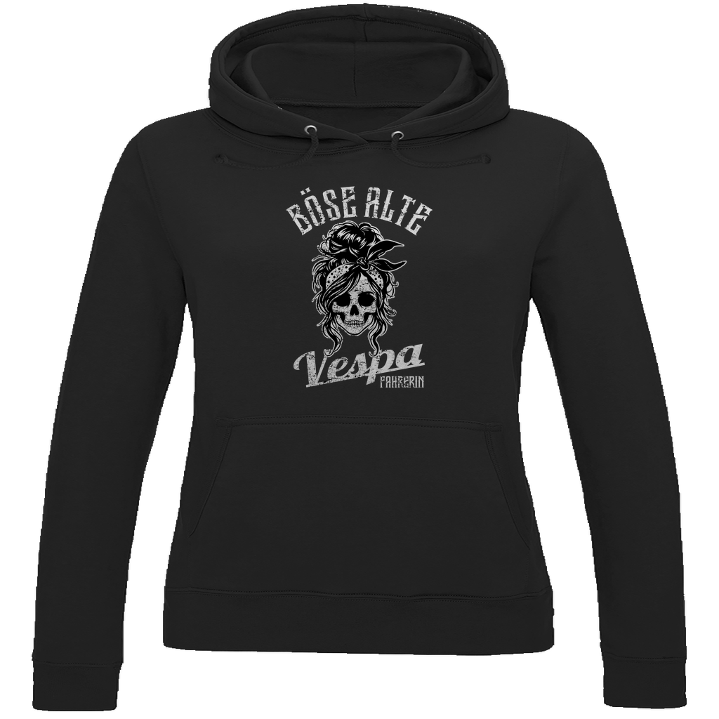 Böse alte Vespa Fahrerin Damen Hoodie