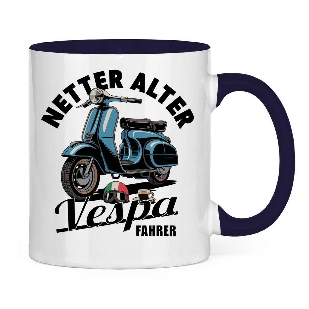Tasse Netter alter Vespa Fahrer