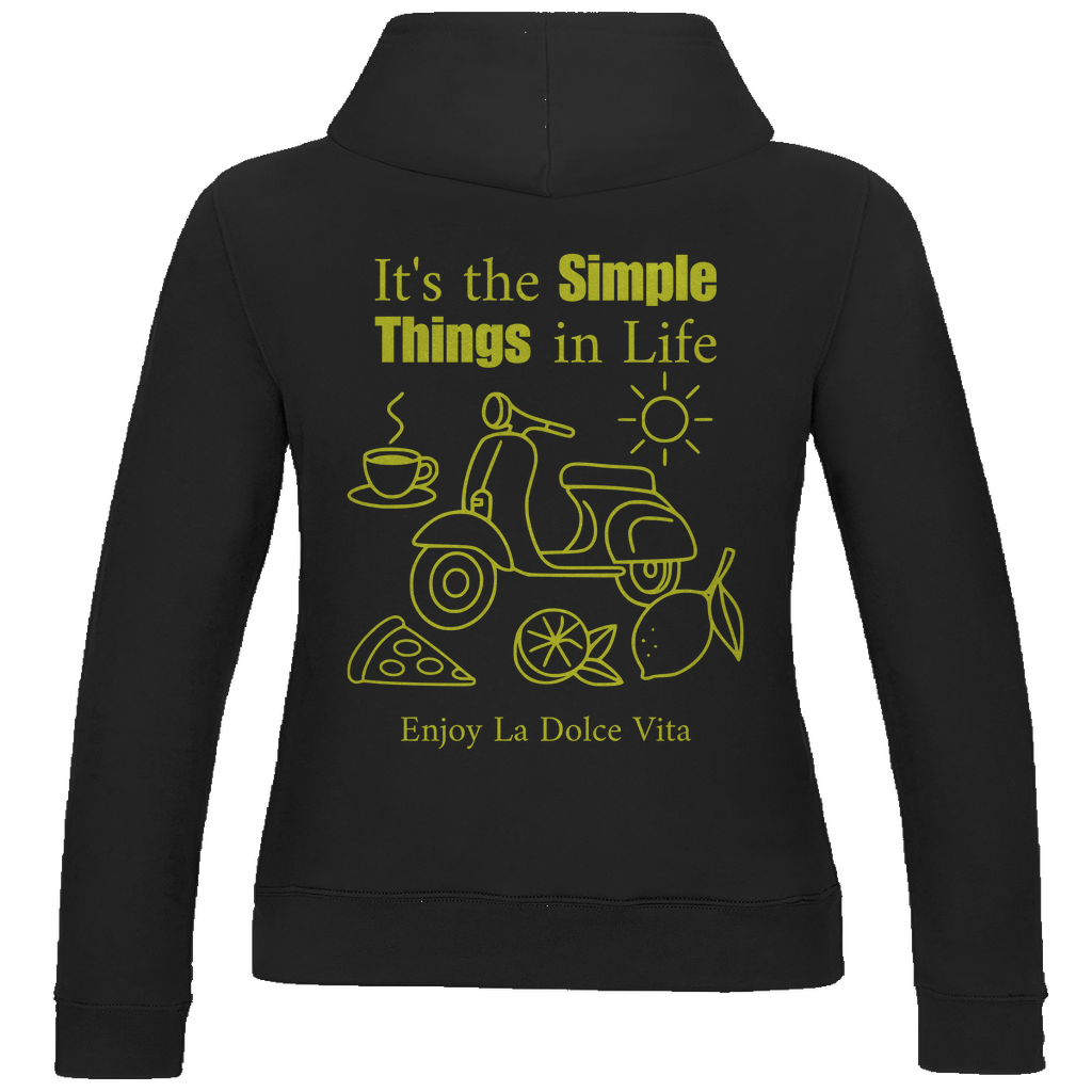 Damen Hoodie Simple Things (Rücken)