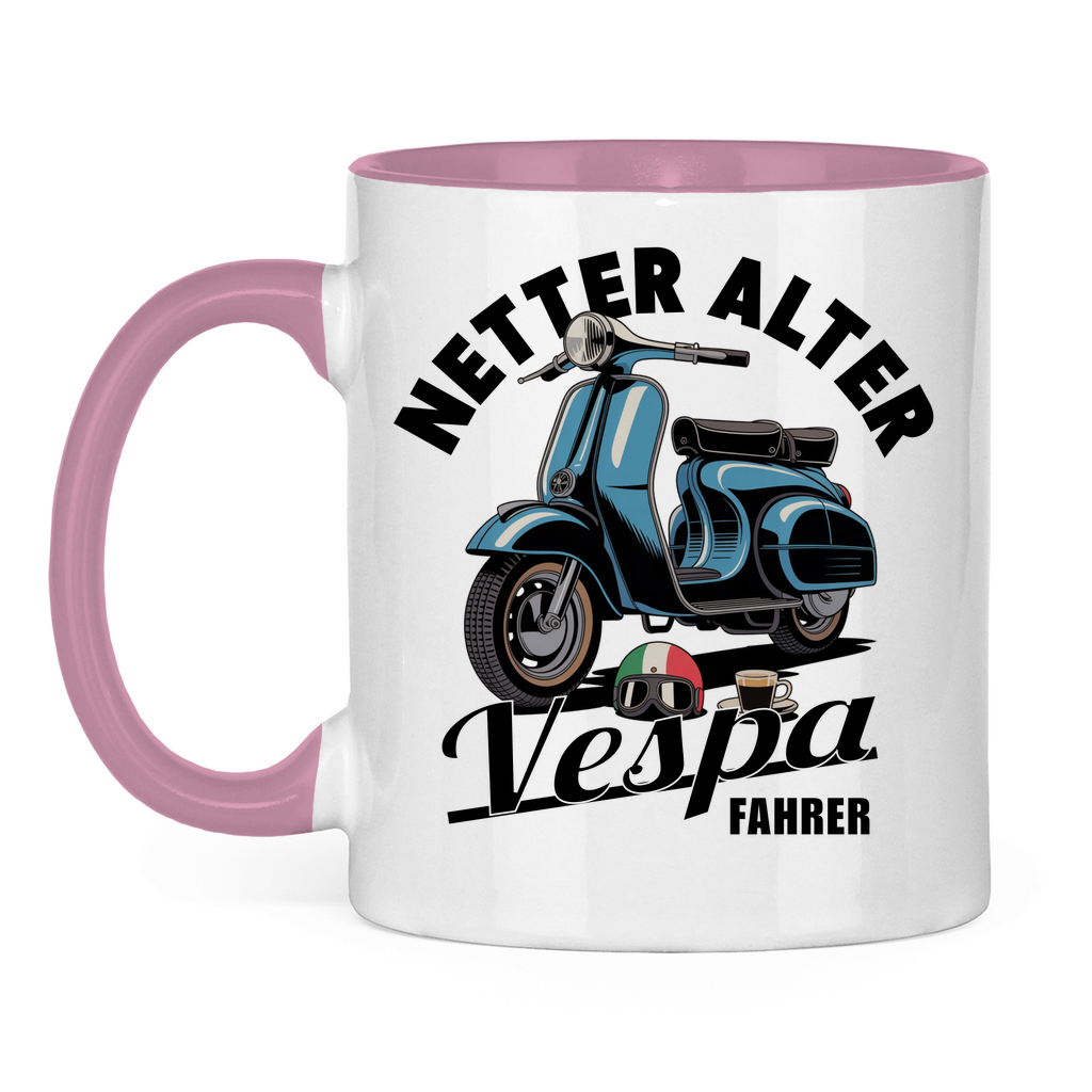 Tasse Netter alter Vespa Fahrer