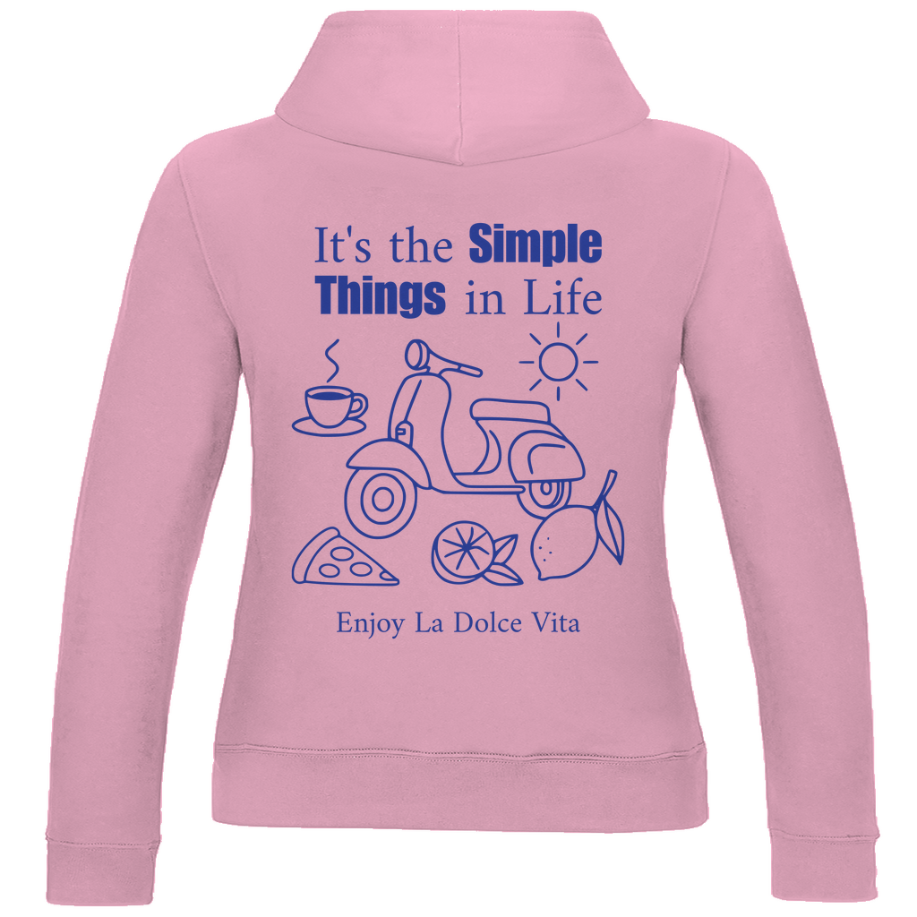 Damen Hoodie Simple Things (Rücken)