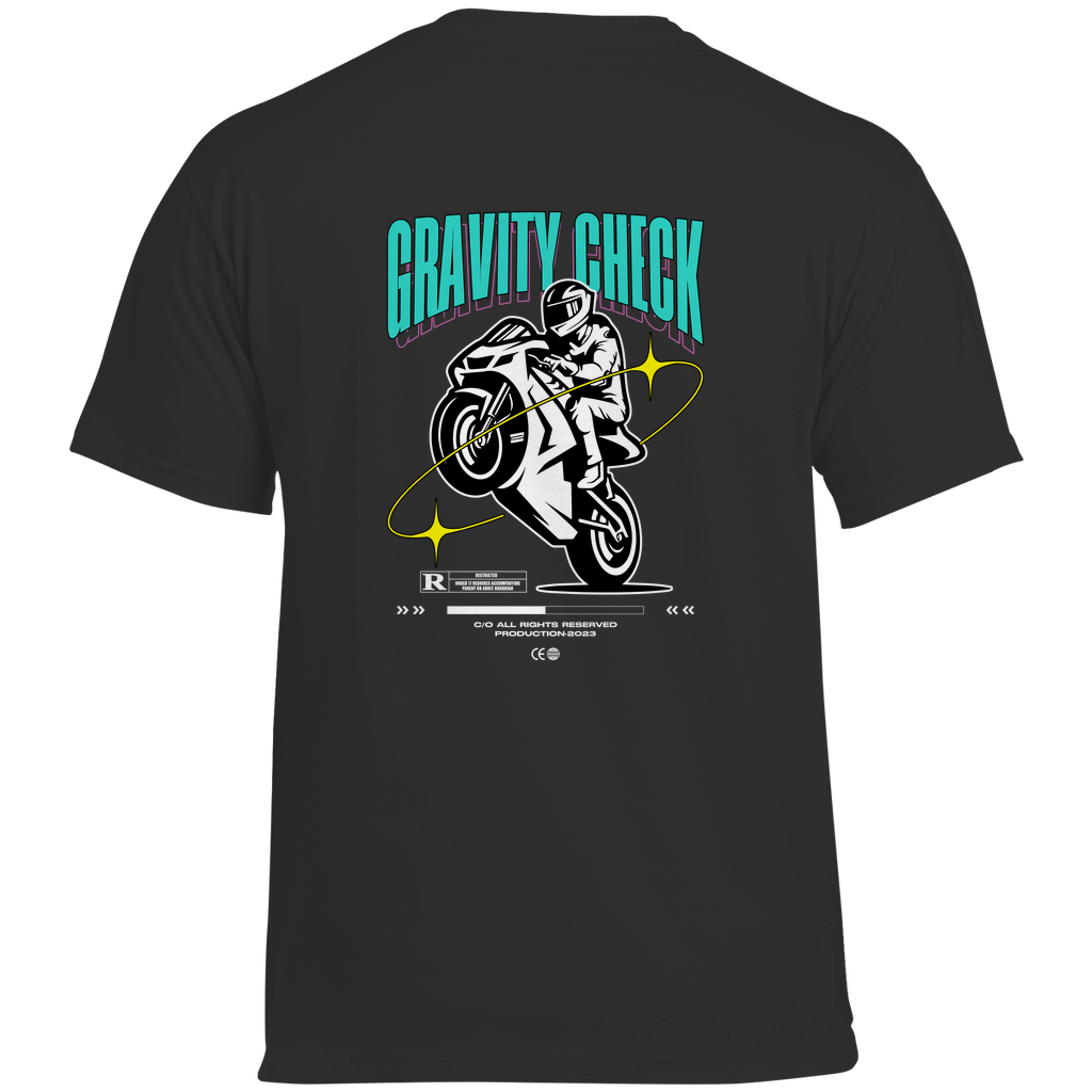 Gravity Check Motorrad T-Shirt