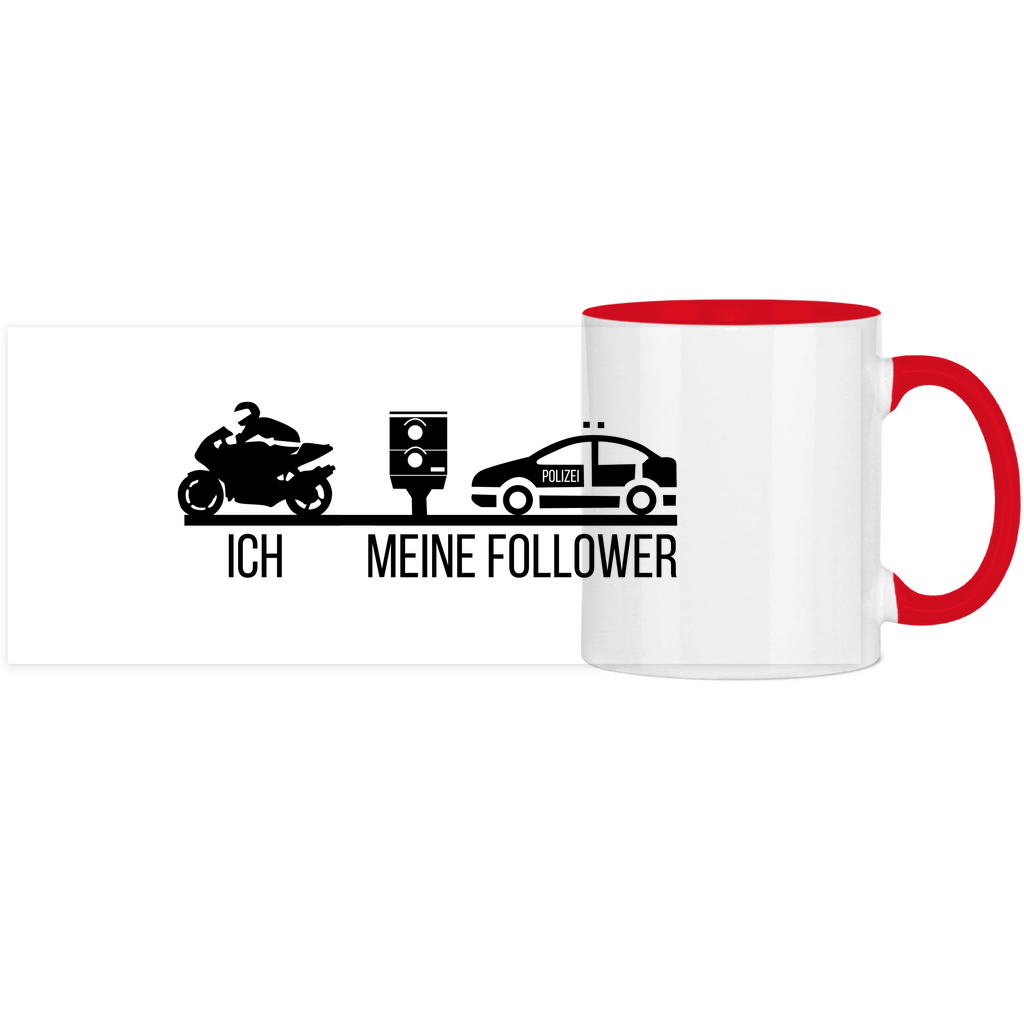 Follower Panorama Motorrad Tasse