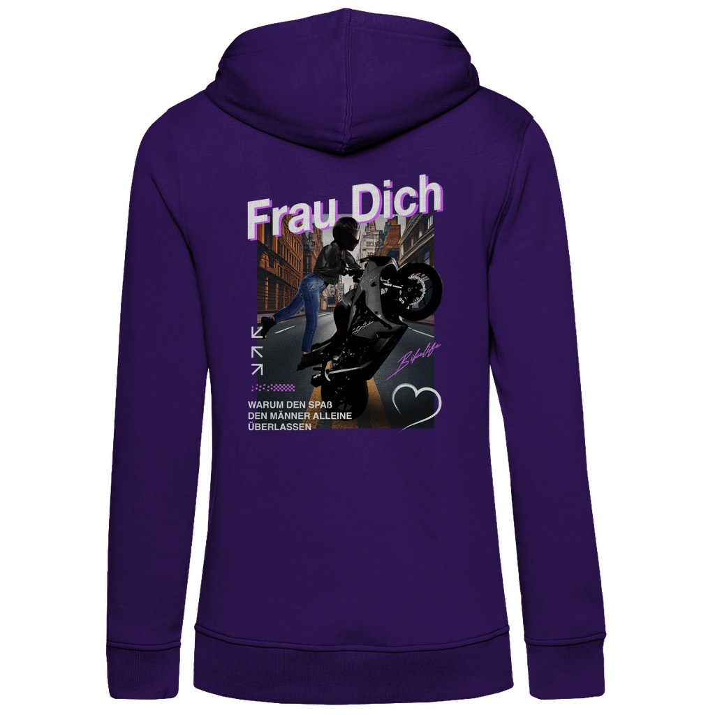 Frau Dich Damen Motorrad Hoodie