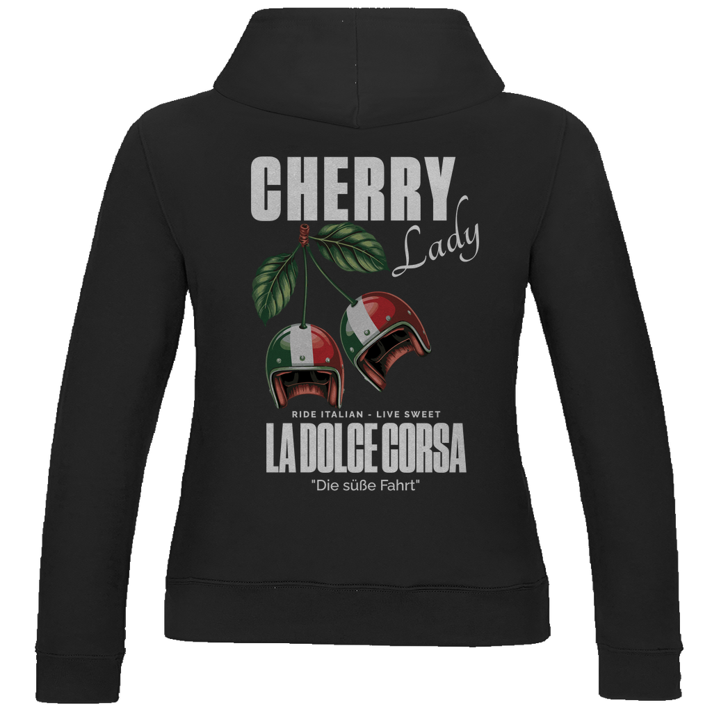 Damen Hoodie Cherry Lady (Rücken)