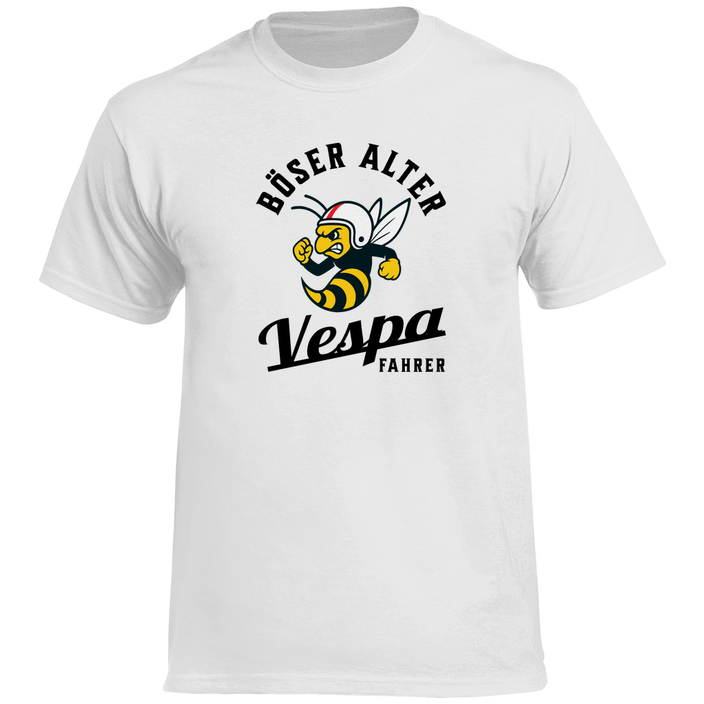 T-Shirt Böser alter Vespa Fahrer Wespe 2