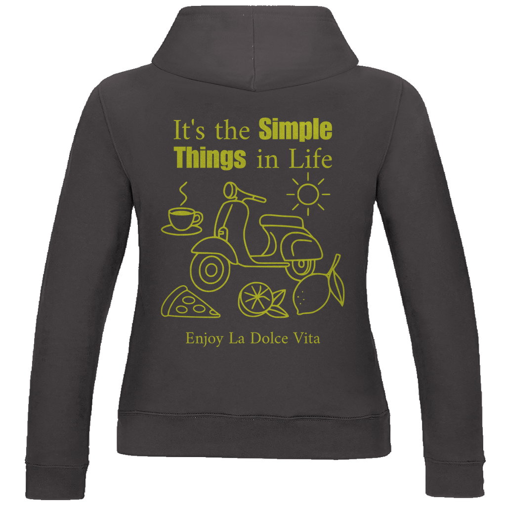 Damen Hoodie Simple Things (Rücken)