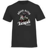 T-Shirt Böser alter Vespa Fahrer mit Vespa