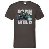 BORN TO BE WILD Vespa GTS V-Neck T-Shirt