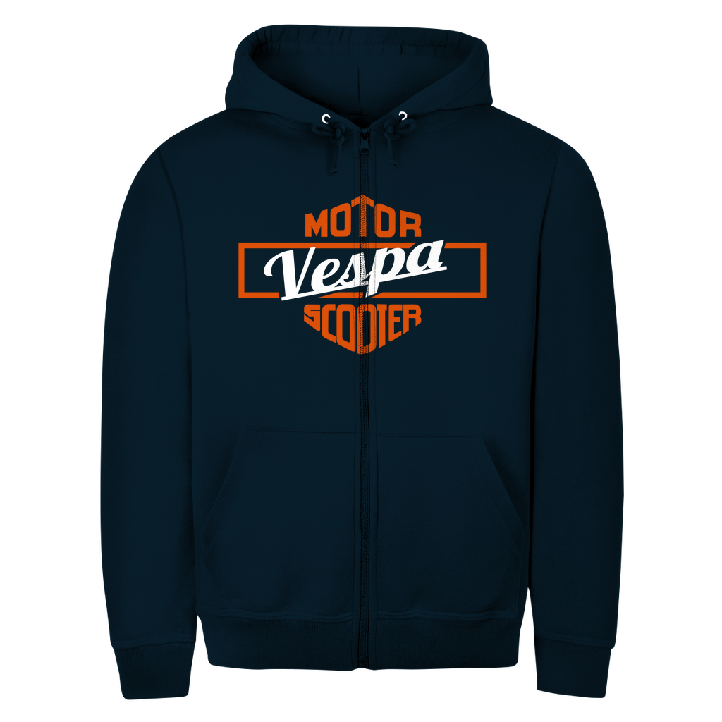 Herren Zipper Hoodie Vespa Scooter