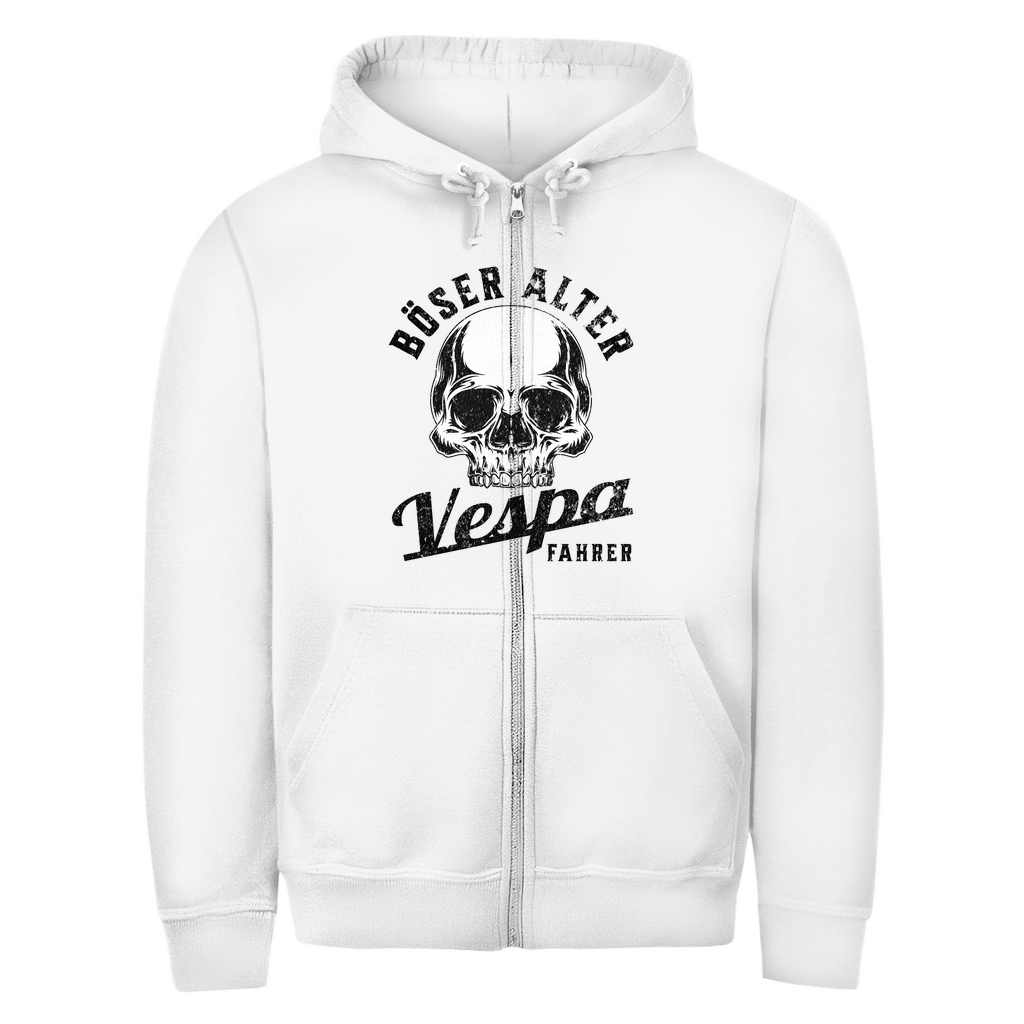 Böser alter Vespa Fahrer Hoodie Zipper