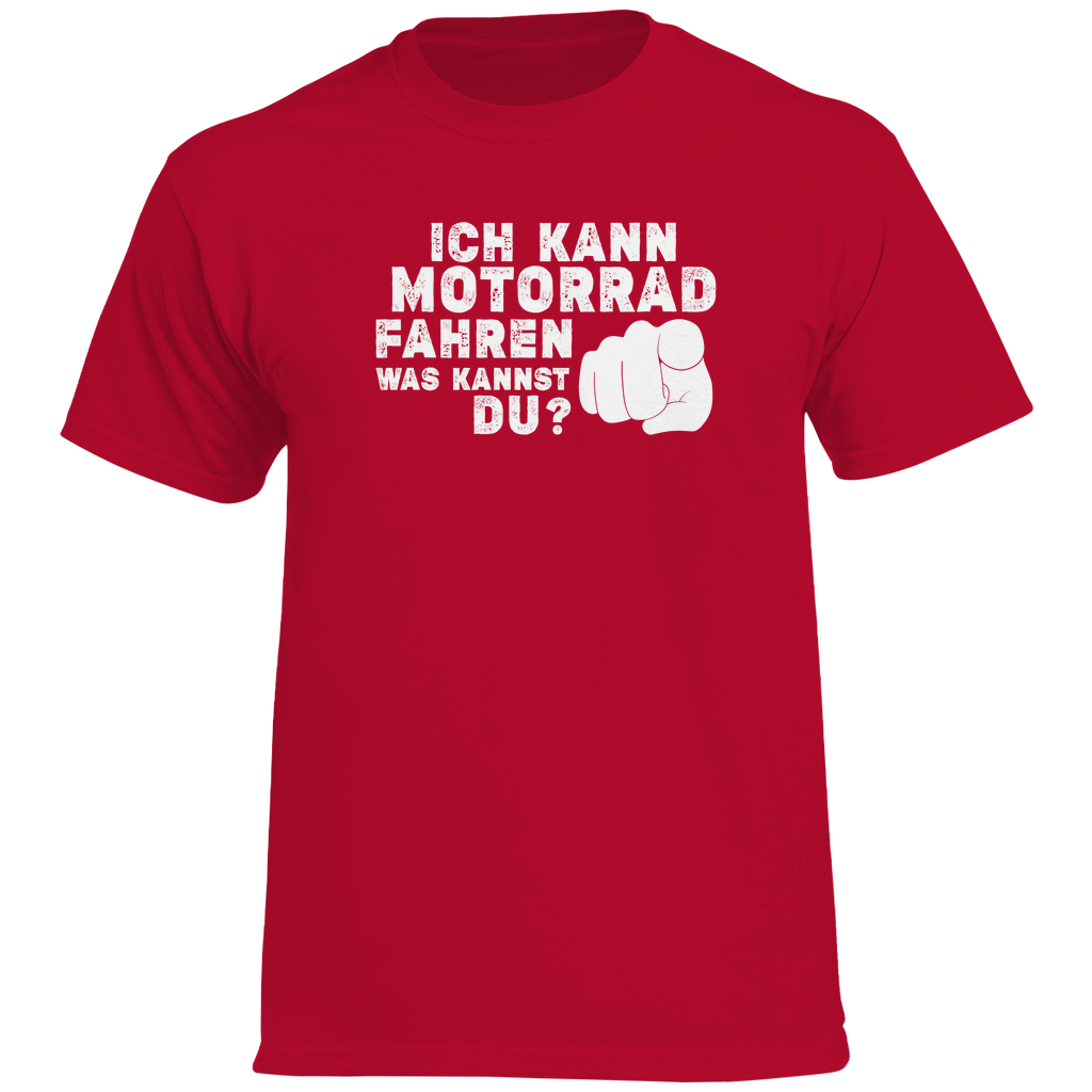 Was kannst du Motorrad T-Shirt