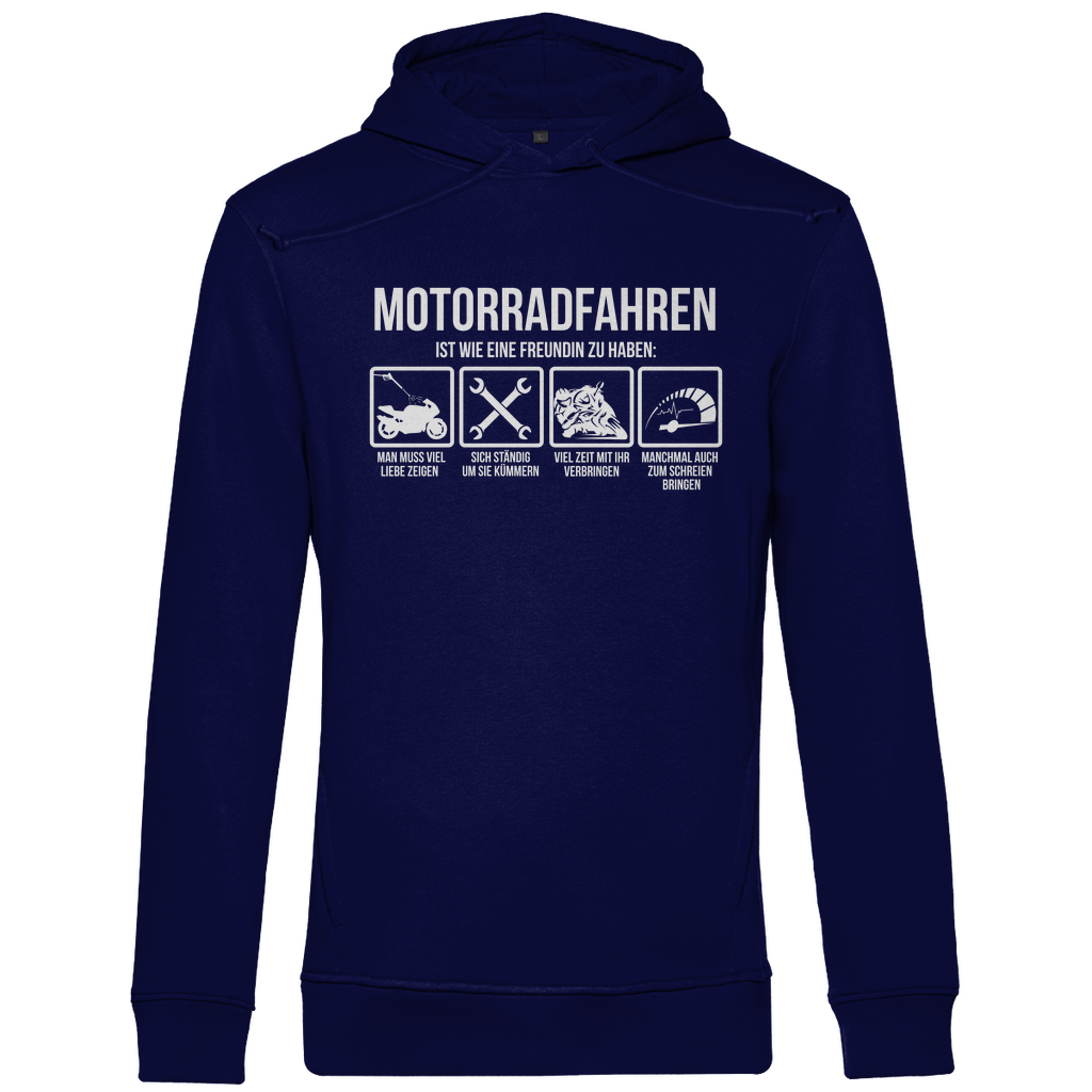 Motorrad und Freundin | Motorrad Hoodie