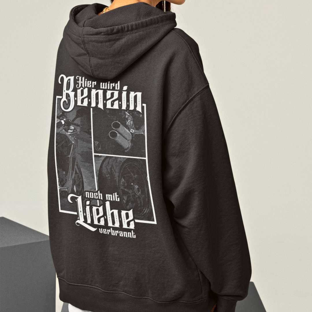 Benzin & Liebe | Motorrad Oversized Hoodie