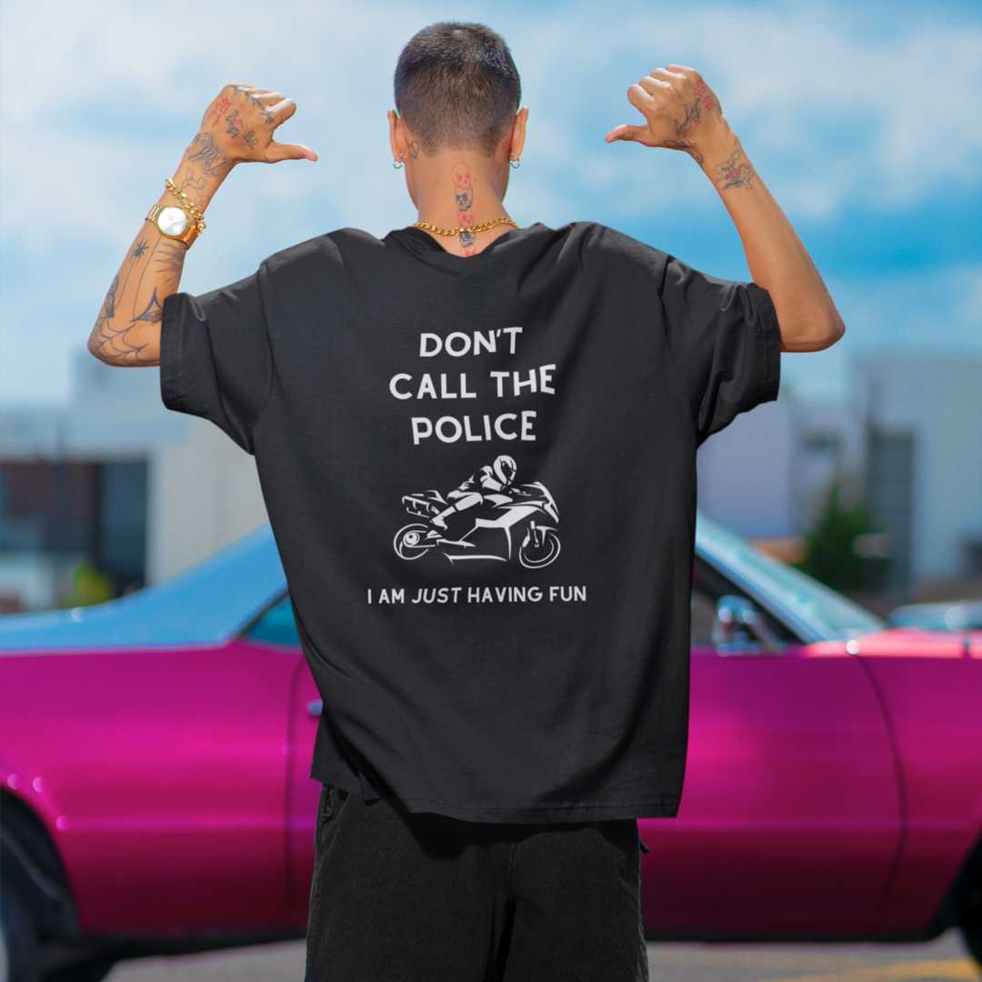 Don't call the Police | Motorrad Oversized T-Shirt