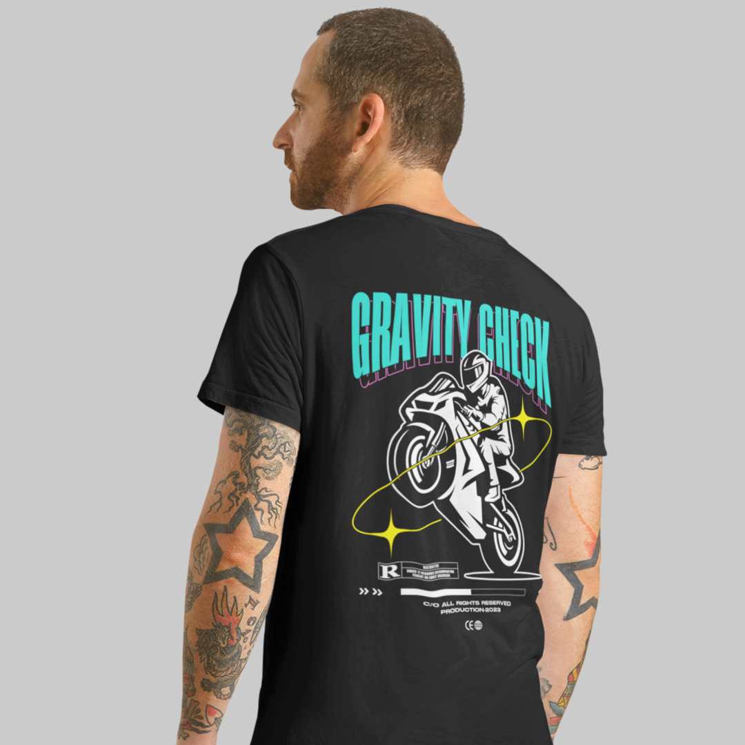 Gravity Check Motorrad T-Shirt