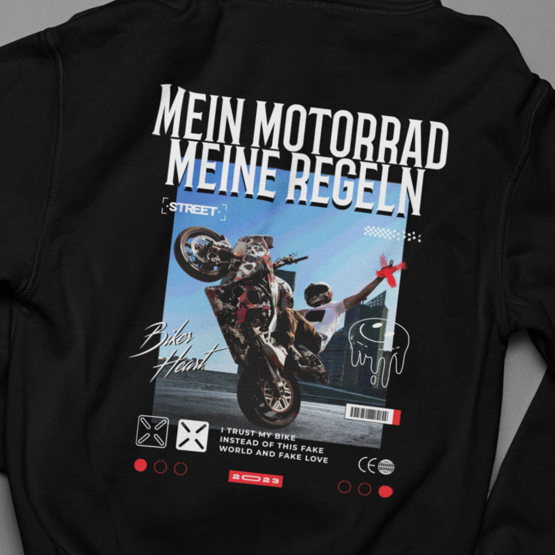 Mein Motorrad Meine Regeln Hoodie