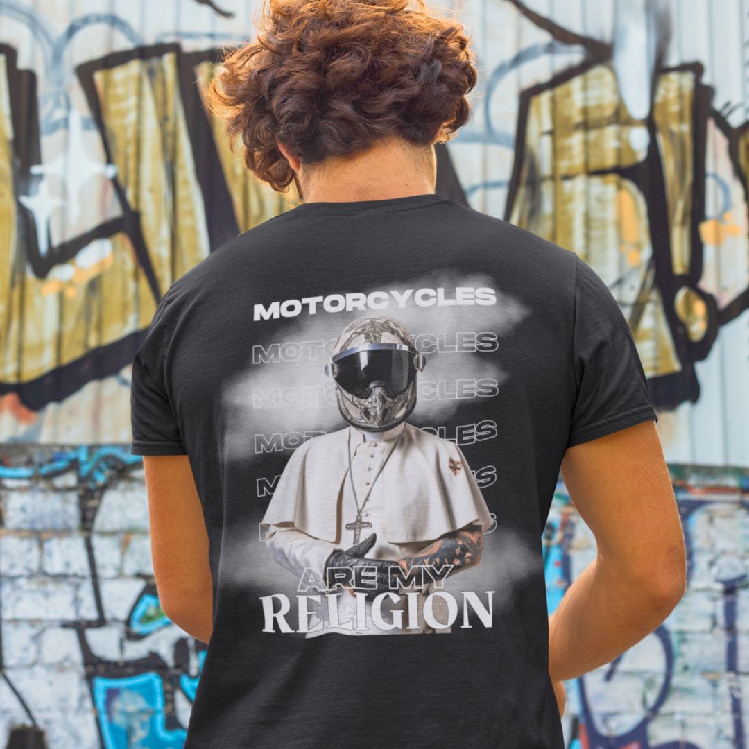 Religion Motorrad T-Shirt