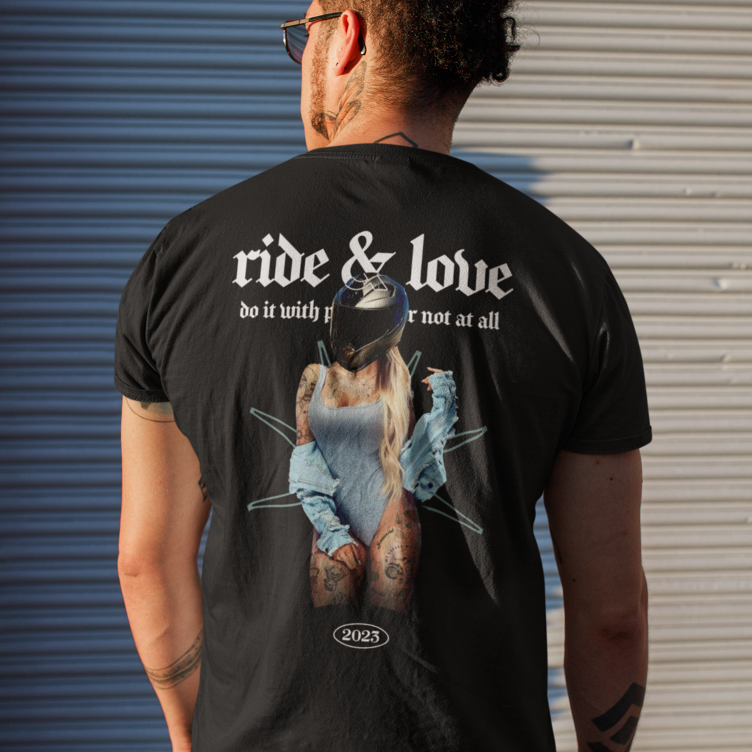 Ride & Love | Motorrad T-Shirt