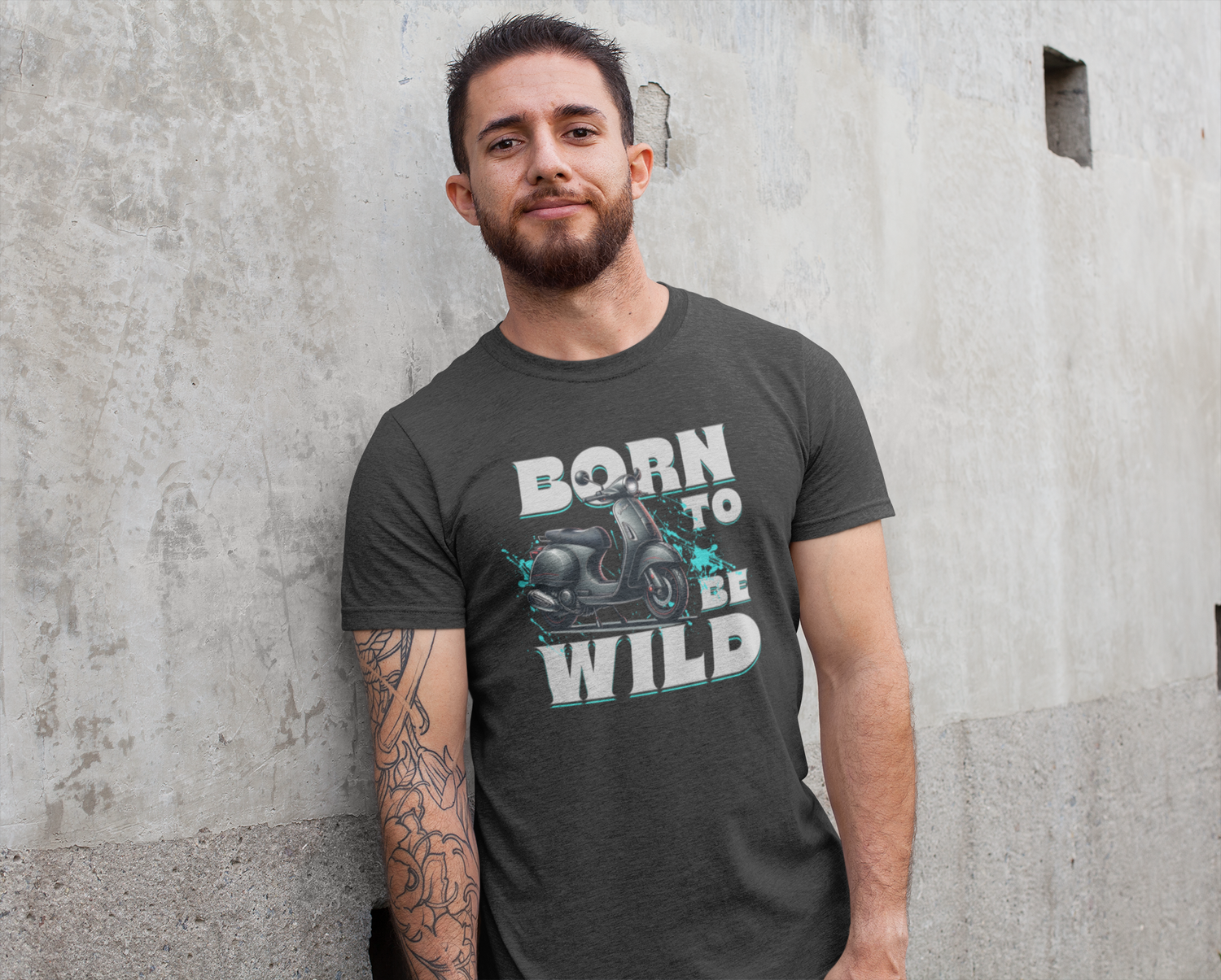 BORN TO BE WILD Vespa GTS T-Shirt