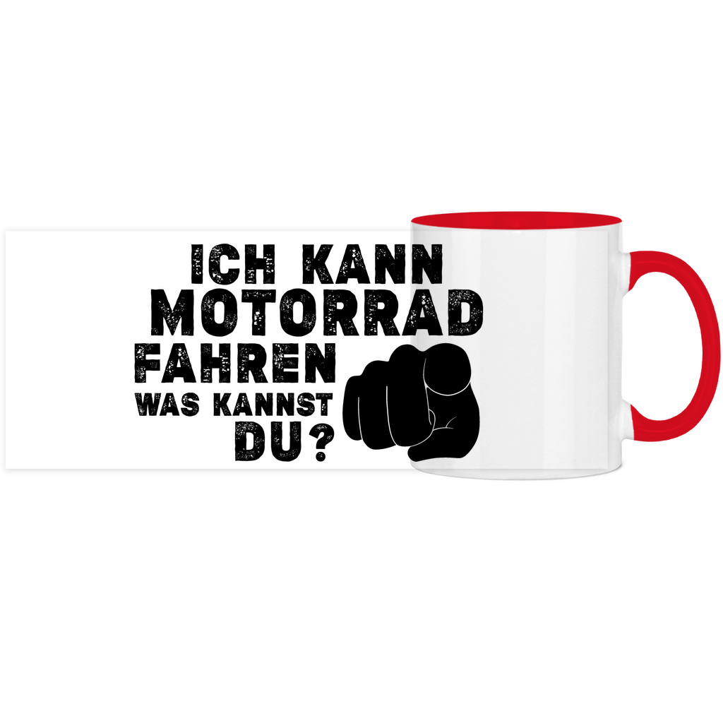 Ich kann Panorama Motorrad Tasse