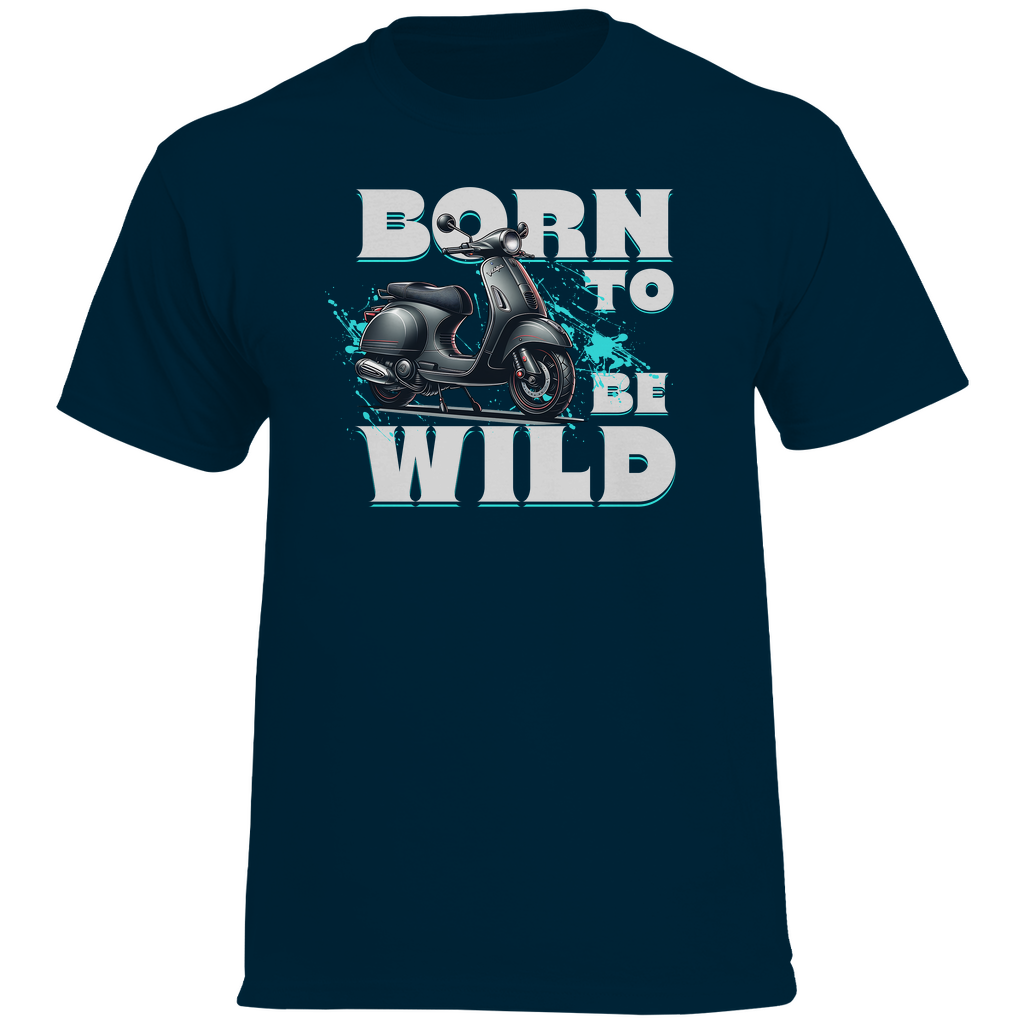 BORN TO BE WILD Vespa GTS T-Shirt