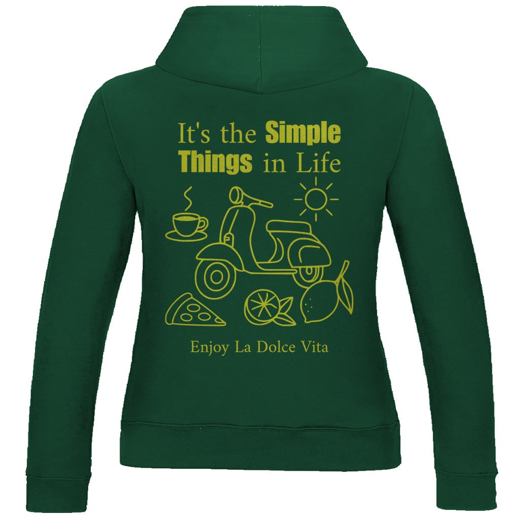 Damen Hoodie Simple Things (Rücken)
