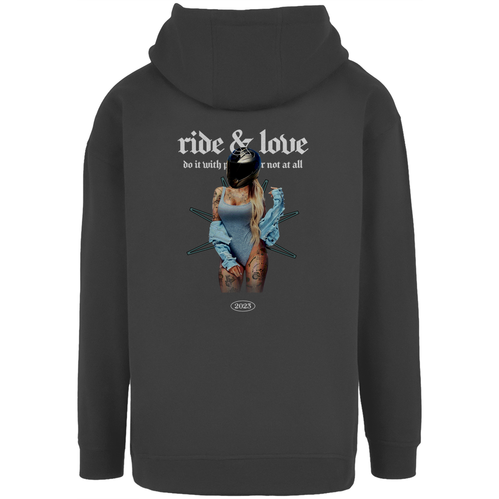 Ride & Love | Motorrad Oversized Hoodie