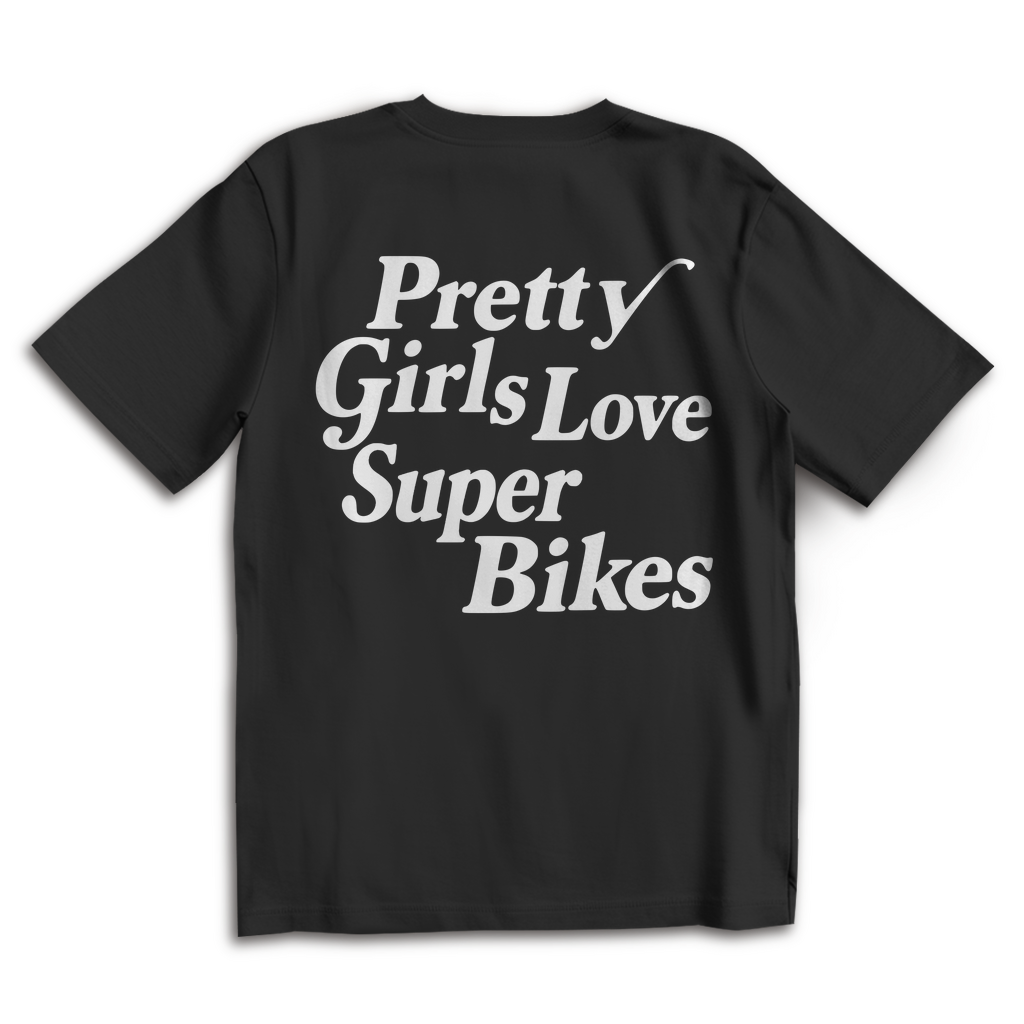 Oversize T-Shirt Pretty Girls love Superbikes
