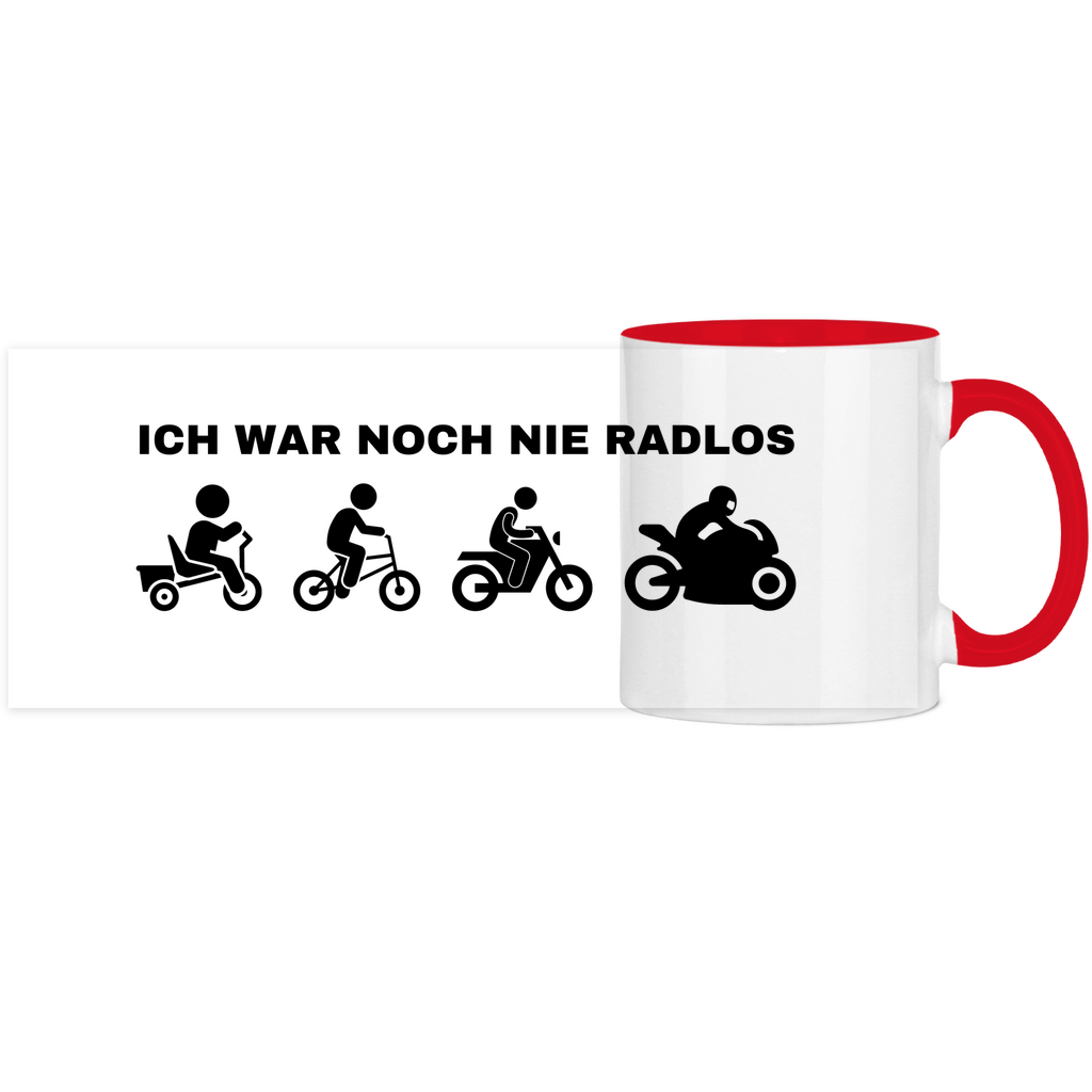 Radlos Panorama Motorrad Tasse