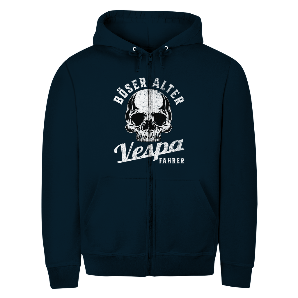 Böser alter Vespa Fahrer Hoodie Zipper